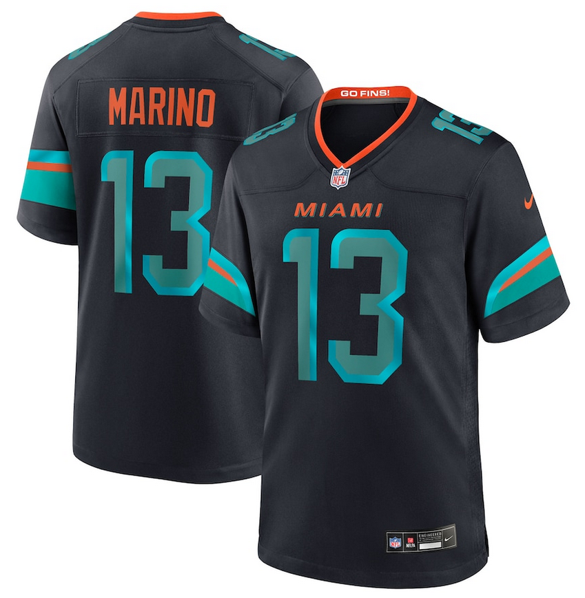 Men Miami Dolphins #13 Marino Nike 2025 Blue Limited Nike NFL Jersey